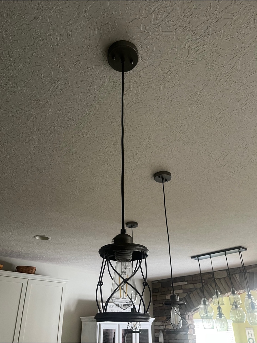 Metal ceiling lights